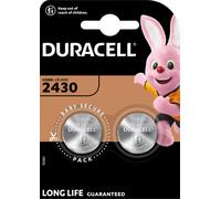 DURA CR2430 X2 - Pile bouton lithium, CR2430, 3 V, 24,5 x 3,0 mm, lot de 2