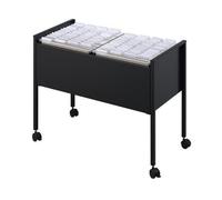 Durable 100 Duo Boîte À Archives Acier Inoxydable Noir