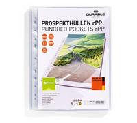 DURABLE Pochette perforée Premium A4 rPP transparent 100 pièces