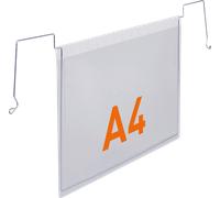 DURABLE Pochettes de suspension A4 paysage PP transparent tige métallique 50 pièces 118519