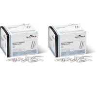 Durable 121125 Pince-lettres, 32 mm, 1000 pièces, galvanisé (Lot de 2)