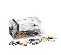 Durable 124100 Boîte de 500 Trombones Recouverts de Plastique Coloré 26 mm Assortis
