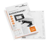 Durable 145902 Badgemaker Insertions 61/122 x 150 mm Sur Planche A4 Imprimable - 2 Insertions Par Planche - Pefc - Boîte de 20 Planches/40 Insertions