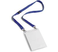 Durable 16217 Badge A6 Lacet Duo Kit Plastique Bleu