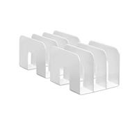 DURABLE Lot de 2 Porte-revues TREND plastique 3 compartiments (L)215 x (P)210 x (H)165 mm Blanc
