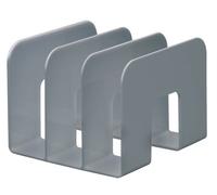 Durable 1701395050 Trend Porte-Catalogues Trieur Documents Vertical 3 Compartiments Polystyrène Gris Clair Opaque, 2 Pièces