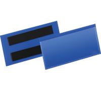 DURABLE Pochettes magnétiques 174107 100 x 38 mm – 50 pièces – Bleu foncé