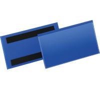 DURABLE Pochettes magnétiques 174207 - 150 x 67 mm - 50 pièces - Bleu foncé