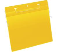 DURABLE Pochettes avec fil de suspension A4 paysage, 50 pc, Jaune, 175404