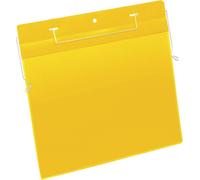 DURABLE Pochettes avec fil de suspension A4 paysage, 50 pc, Jaune, 175404
