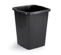 Durable 1800474221 Poubelle / corbeille de recyclage Durabin 90 litres, avec poignées, noir