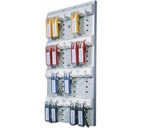 Durable 195610 Keybox Board Panneau Mural pour 24 Porte-clés Keyclip Normalisés Coloris Gris