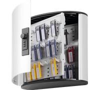 Durable 197723 Keybox Code Armoire pour 54 Clés Fermeture par Combinaison à Code - Avec 6 Porte-clés KEY CLIP G
