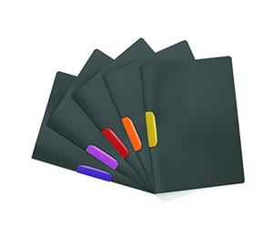 Durable 213619 DURASWING Lot de® Color, PP, 30 feuilles, anthracite M. Violet Pince
