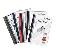 Durable 220000 DURACLIP® 30, Chemise clip pour 1 à 30 feuilles A4 - 1 pièce coloris assortis