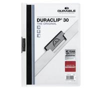 DURABLE 220002 Klemmappe DURACLIP 3mm weiss