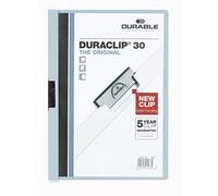 Durable 220006 DURACLIP 60, Fichier clip pour 1 à 60 feuilles A4 - Lot de 25 30 feuilles bleu