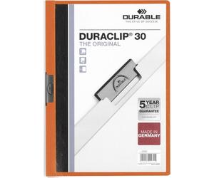DURABLE 220009 25er Klemmappe DURACLIP 3mm orange