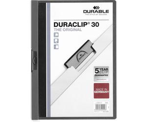 DURABLE 220057 Klemmappe DURACLIP 3mm D-grau
