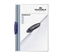 Durable 226007 Lot de 25 Chemise à clip A4 Bleu Foncé