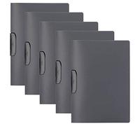Durable 229557 Lot de 25 chemises à pince rotatif d'ouverture latérale, capacité 1 - 30 feuilles, format a4, couleur gris anthracite
