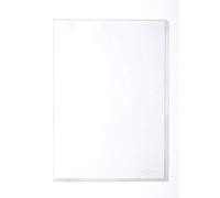 Durable 231319 Pochette Coin pour Document Format A4 - Polypro lisse - épaisseur 0,12mm - Transparent - Sachet de 10