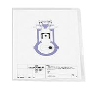 Durable 233419 Pochette Coin pour Document Format A4 - Polypro grainé - épaisseur 0,12mm - Transparent - Sachet de 10