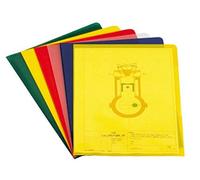 DURABLE Pochettes-coins 233704 A4 en PP 0,12 mm Jaune – boîte de 100