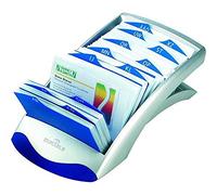 Durable 241323 Fichier Linéaire pour Carte de Visite Visifix desk Argent/Bleu