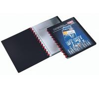 Durable 242701 Duralook Easy Plus Reliure Protège - Documents à Pochettes Amovibles - 20 Pochettes/40 Vues avec Couverture Personnalisable Coloris Noir