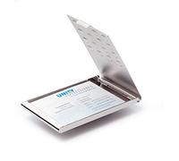 DURABLE – Etui pour cartes de visite – BUSINESS CARD BOX CHROME – Métal chromé – 15 cartes 90 x 55 mm