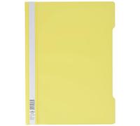 Durable 252304 Lot de 25 Chemise à lamelles format A4 couverture transparente dos opaque Jaune