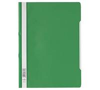 Durable 252305 Lot de 25 Chemise à lamelles format A4 couverture transparente dos opaque Vert