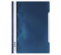 Durable 257307 Dossier PP à couverture Transparent Bleu foncé