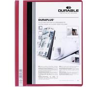 DURABLE 257903 25er Präsentationshefter DURAPLUS rot DIN A4 überbreit