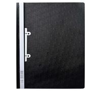 Durable 258001 Lot de 25 Chemises à Couverture Transparente Noir Format A4