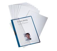 Durable 258607 Duraclip Job Kit Chemise Dossier de Présentation à Clip Métal A4 3 mm/30 feuilles Bleu Foncé Sachet de 3