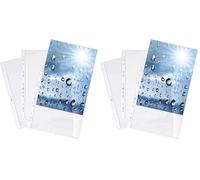 Durable 267619 Sachet de 100 Pochettes perforées cristal 80 mµ (Lot de 2)