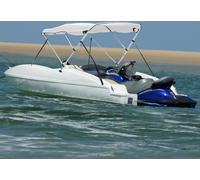 Durable 3-Bow Bimini-Top avec panneaux latéraux 183x(170-182)x137 cm - Bâches et housses Octo2444096 1parcel