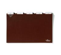 Durable 314111 Jeu De 25 Intercalaires Rigides Format A4 Paysage Avec Divisions 5/5 - Onglets Plastifiés - Insertions Interchangeables