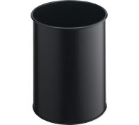 DURABLE Corbeille à papier 330101 – professionnelle élégante et solide 15 L acier/polyester Noir