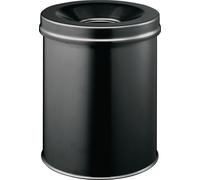 Durable 3305 01 Corbeille à papier Safe ronde 15 litres, noir