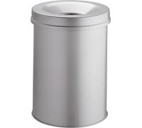 Durable 3305 10 Corbeille à papier Safe ronde 15 litres, grise