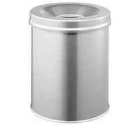 Durable 330510 Corbeille À Papier Anti-Éraflure Métal 15l Gris