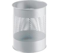DURABLE 331010 - Poubelle, 15 l, ronde, métal, gris