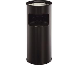 Durable 3330 01 Cendrier sur pied avec bac à sable METAL rond, 260x620mm (ØxH), 17 l, noir
