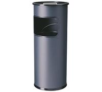 Durable 333058 Corbeille Haute Ronde 17 Litres avec Cendrier Bac à Sable Hauteur 62 cm en Métal Peint Coloris Anthracite