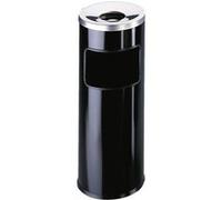 Durable DURABLE - Asch-/Mülleimer - rund - 17 L - Metall 333201 Corbeille à papier 17 l métal (Ø x H) 250 mm x 630 mm noir avec cendrier 1 pc(s)