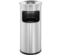 Poubelle professionnelle pour accueil hôtel gare 17 litres - Argent