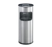 Durable 337323 Cendrier Sur Pied en Acier Inoxydable avec Sable